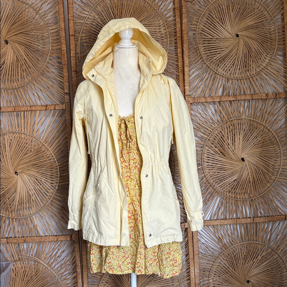 Vintage Cherokee butter Yellow Hooded Utility Jacket